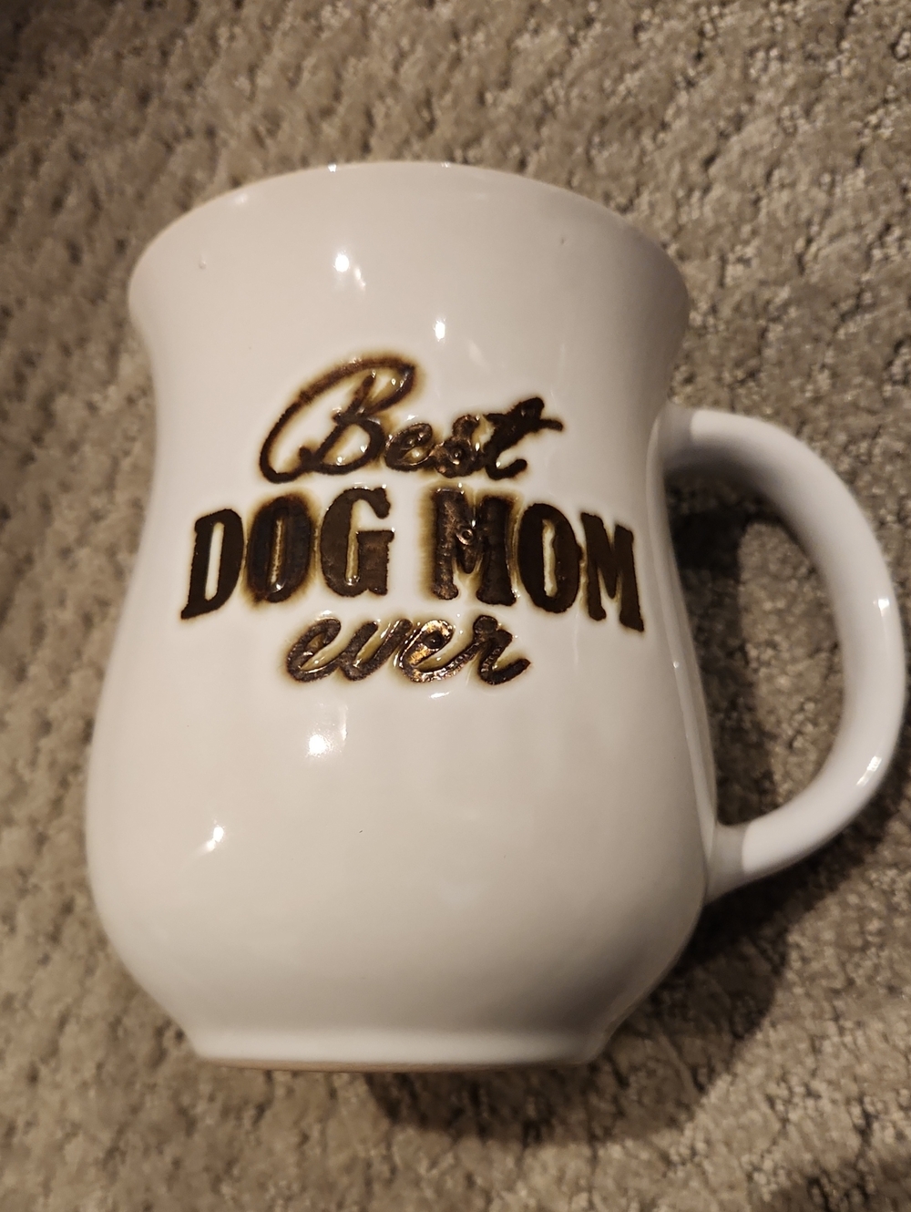 “Best Dog Mom Ever” Ceramic Stoneware Mug Spectrum Designz 15oz Coffee / Tea Cup